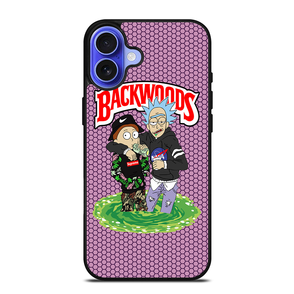 BACKWOODS RICK AND MORTY iPhone 16 Case Cover