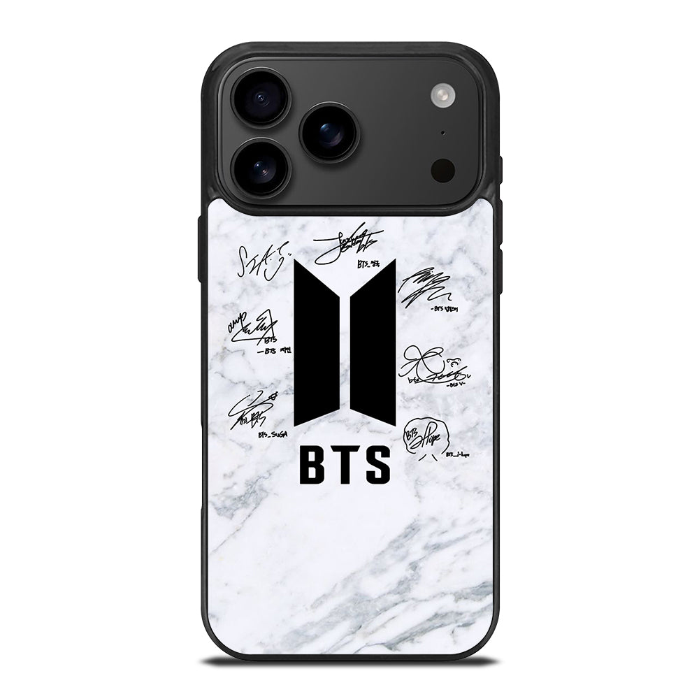 BANGTAN BOYS BTS SIGNATURE MARBLE iPhone 17 Pro Max Case Cover