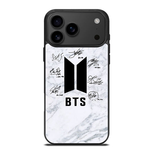 BANGTAN BOYS BTS SIGNATURE MARBLE iPhone 17 Pro Max Case Cover