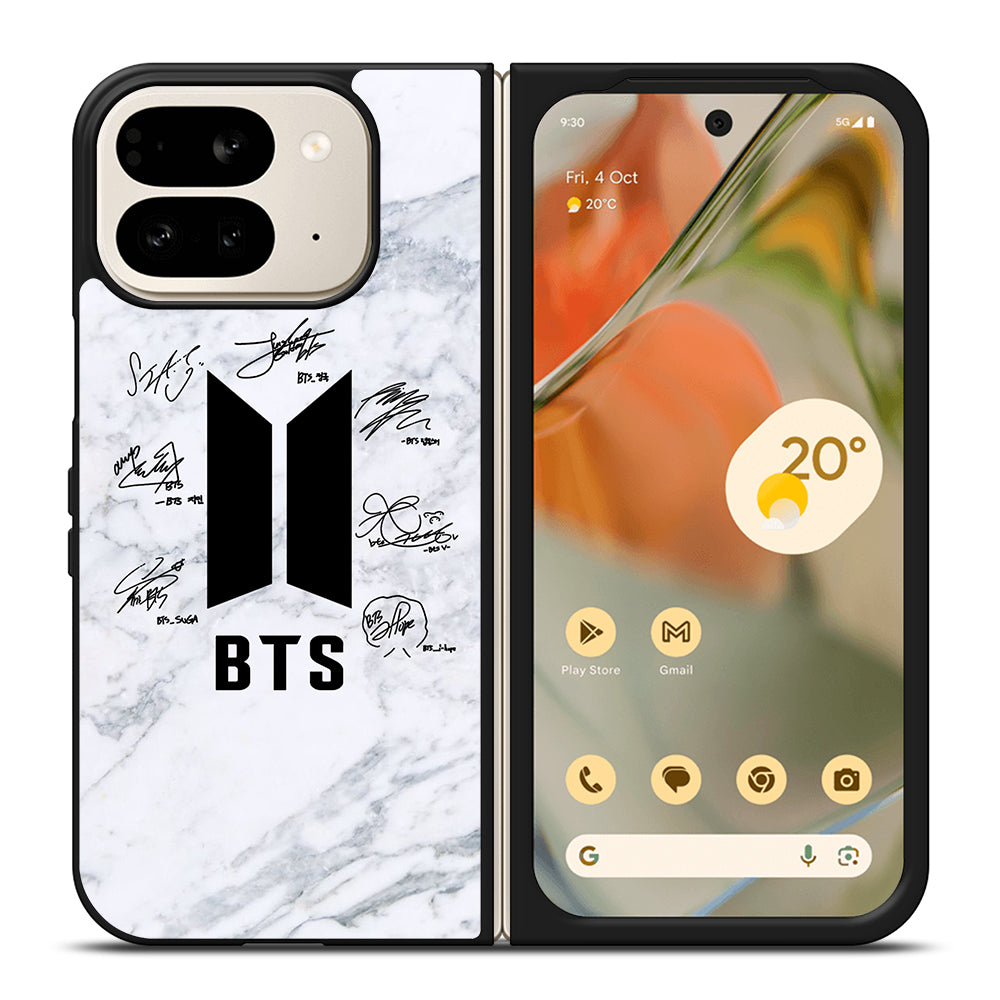 BANGTAN BOYS BTS SIGNATURE MARBLE Google Pixel 9 Pro Fold Case Cover