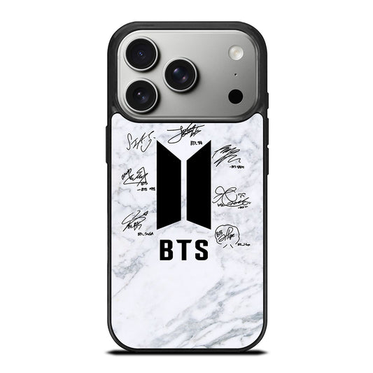 BANGTAN BOYS BTS SIGNATURE MARBLE iPhone 17 Pro Case Cover
