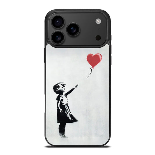 BANKSY BALLOON GIRL ART iPhone 17 Pro Max Case Cover