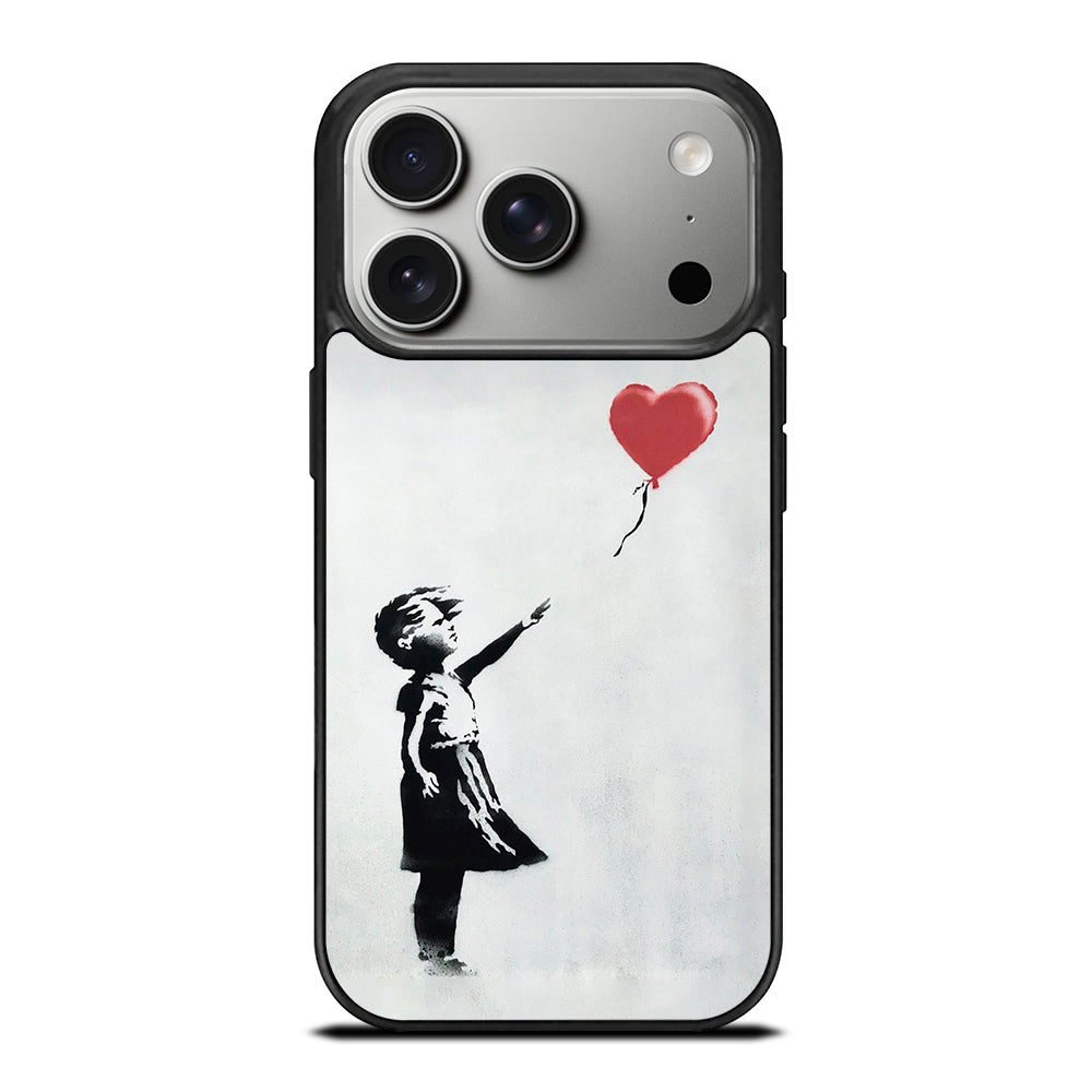 BANKSY BALLOON GIRL ART iPhone 17 Pro Case Cover