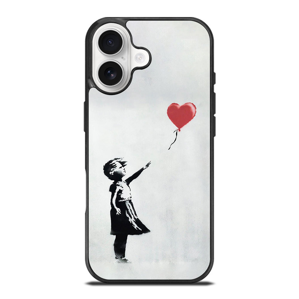 BANKSY BALLOON GIRL ART iPhone 17 Case Cover