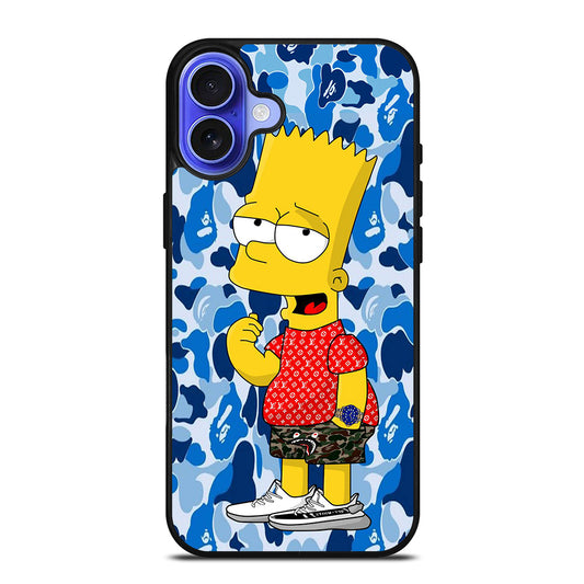 BAPE CAMO BLUE iPhone 16 Case Cover