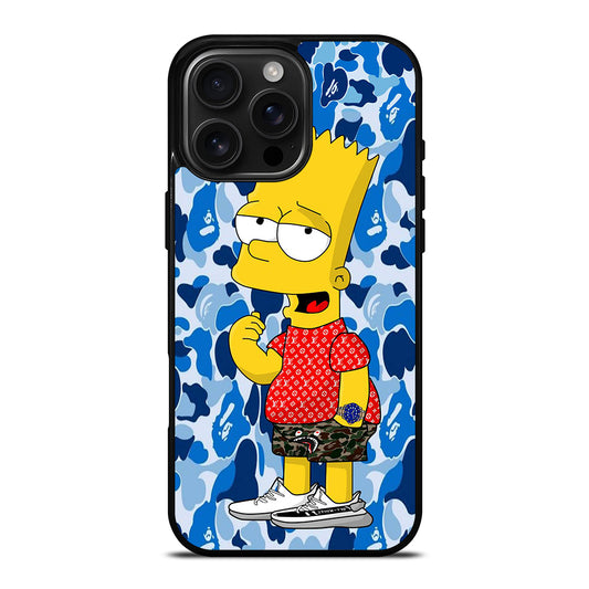 BAPE CAMO BLUE iPhone 16 Pro Max Case Cover