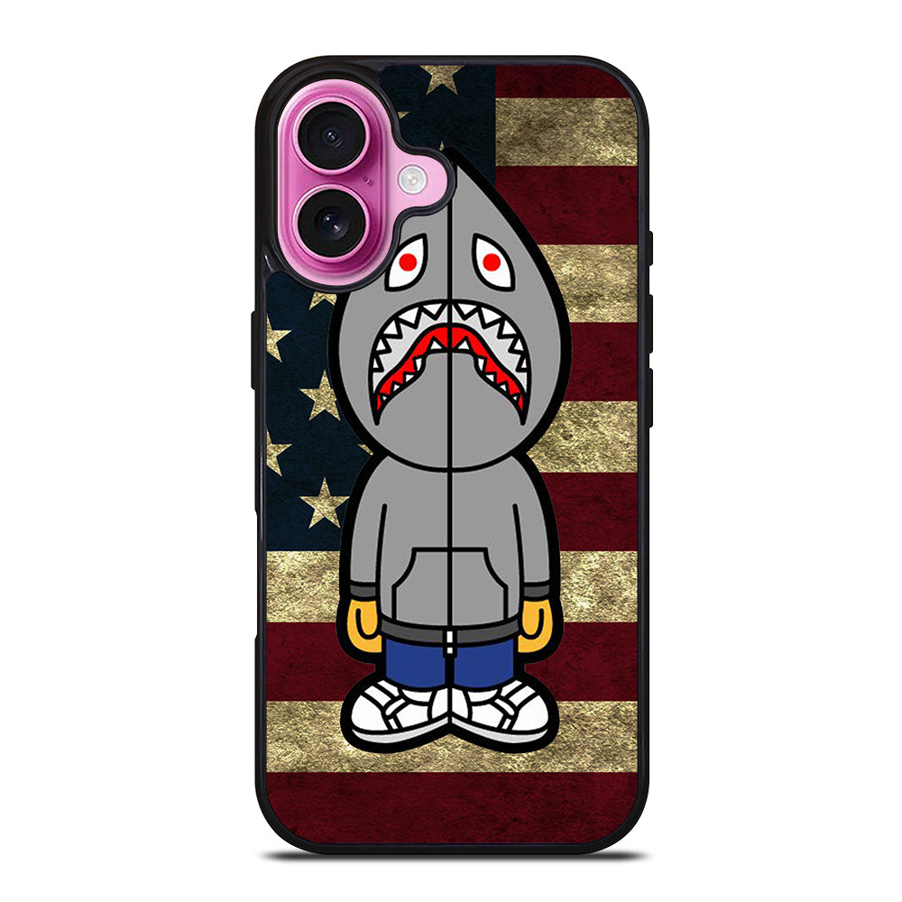 BAPE SHARK AMERICAN 2 iPhone 16 Plus Case Cover