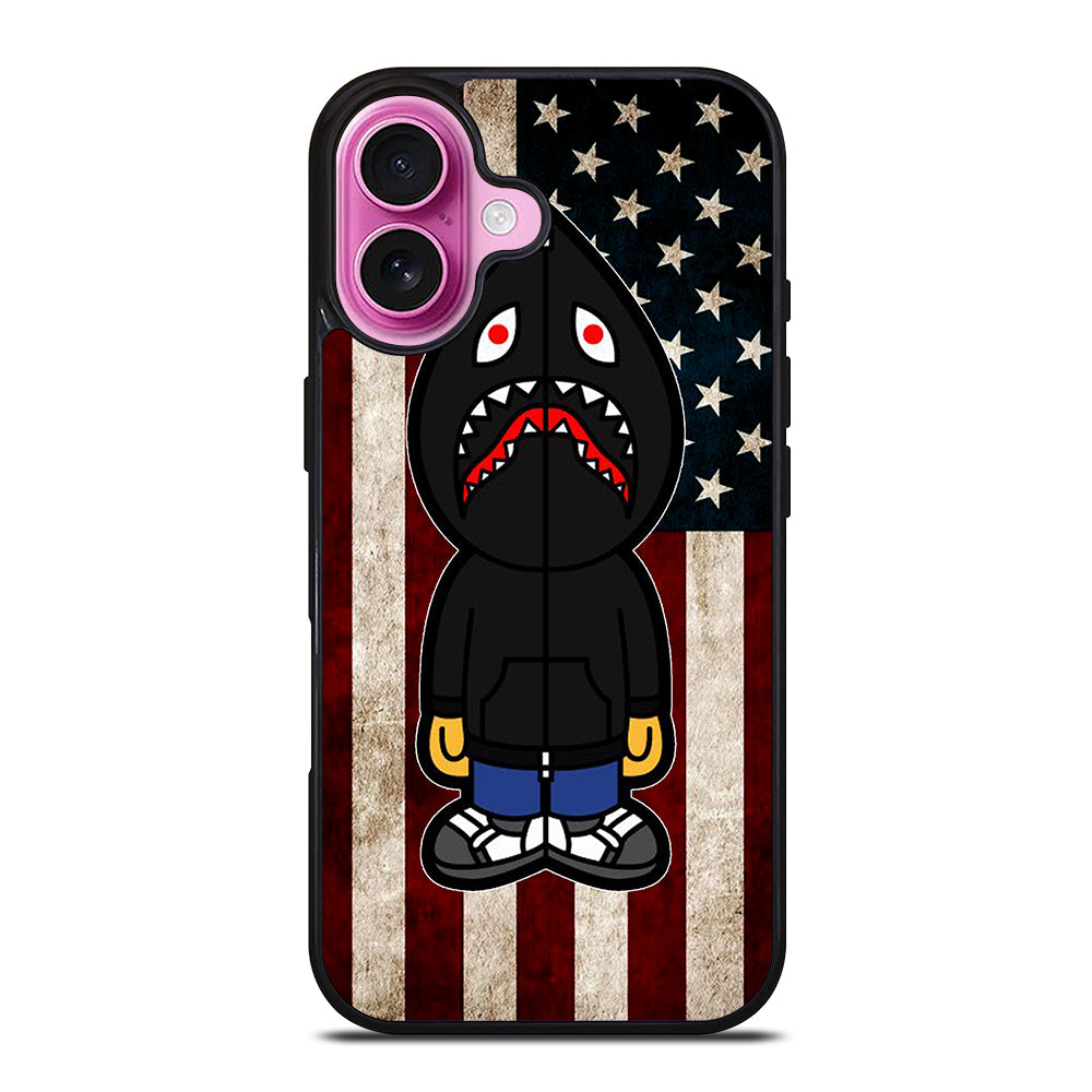 BAPE SHARK AMERICAN iPhone 16 Plus Case Cover