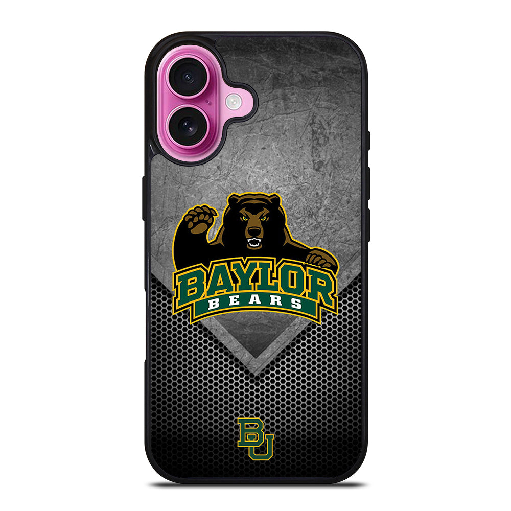 BAYLOR BEARS METAL LOGO iPhone 16 Plus Case Cover