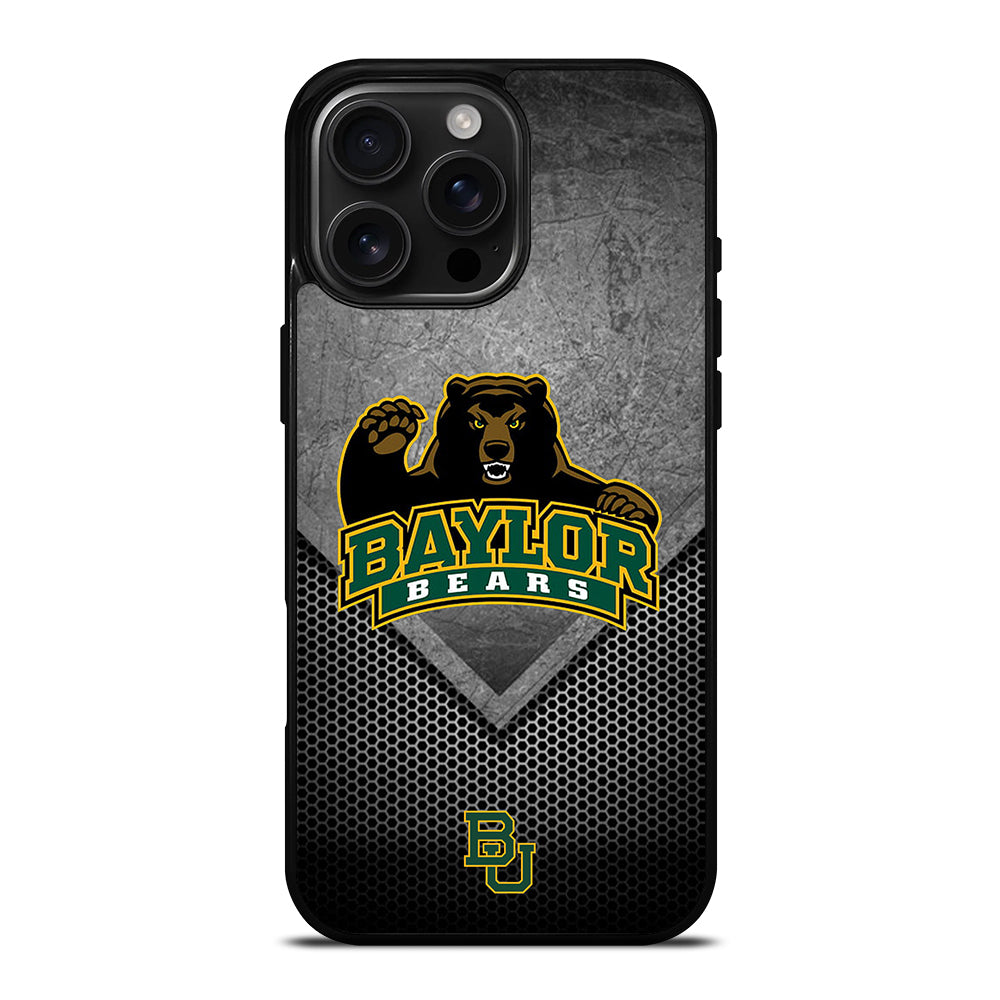 BAYLOR BEARS METAL LOGO iPhone 16 Pro Max Case Cover