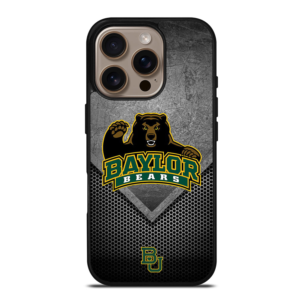 BAYLOR BEARS METAL LOGO iPhone 16 Pro Case Cover