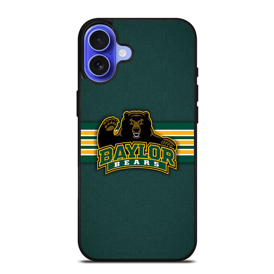 BAYLOR BEARS STRIPE LOGO iPhone 16 Case Cover