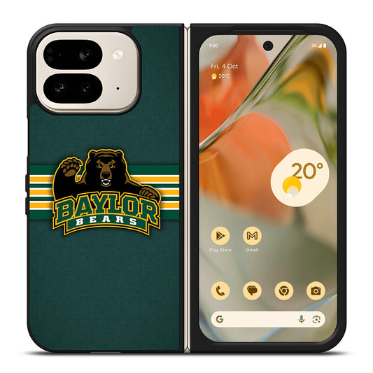 BAYLOR BEARS STRIPE LOGO Google Pixel 9 Pro Fold Case Cover