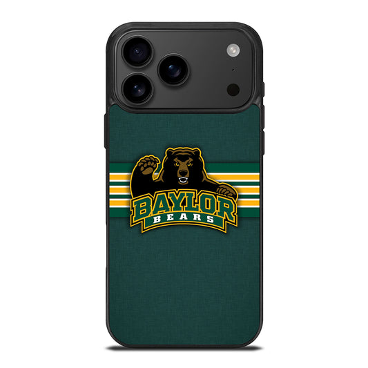 BAYLOR BEARS STRIPE LOGO iPhone 17 Pro Max Case Cover