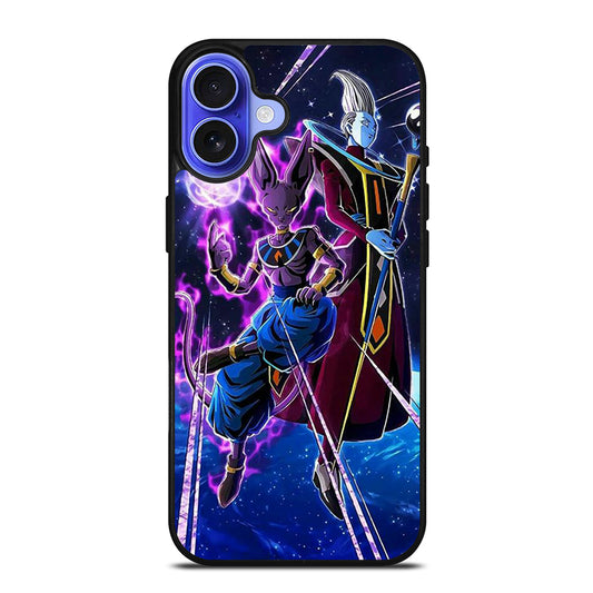 BEERUS AND WHIS DRAGON BALL iPhone 16 Case Cover