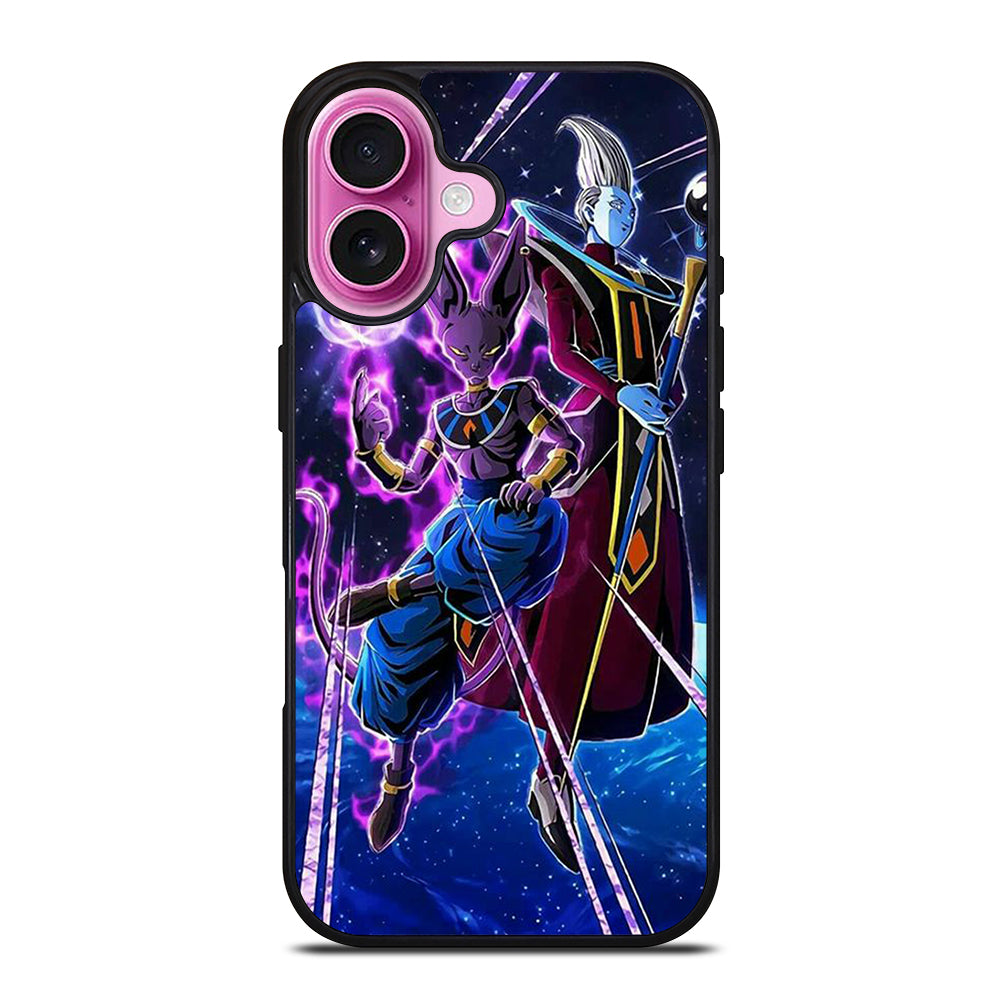 BEERUS AND WHIS DRAGON BALL iPhone 16 Plus Case Cover