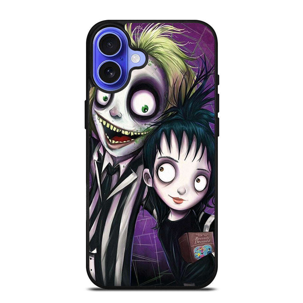 BEETLEJUICE TIM BURTON ART iPhone 16 Case Cover