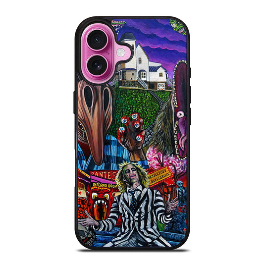 BEETLEJUICE TIM BURTON ART 2 iPhone 16 Plus Case Cover