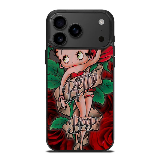 BETTY BOOP CARTOON FLOWER iPhone 17 Pro Max Case Cover