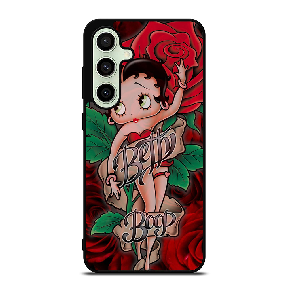 BETTY BOOP CARTOON FLOWER Samsung Galaxy S24 FE Case Cover