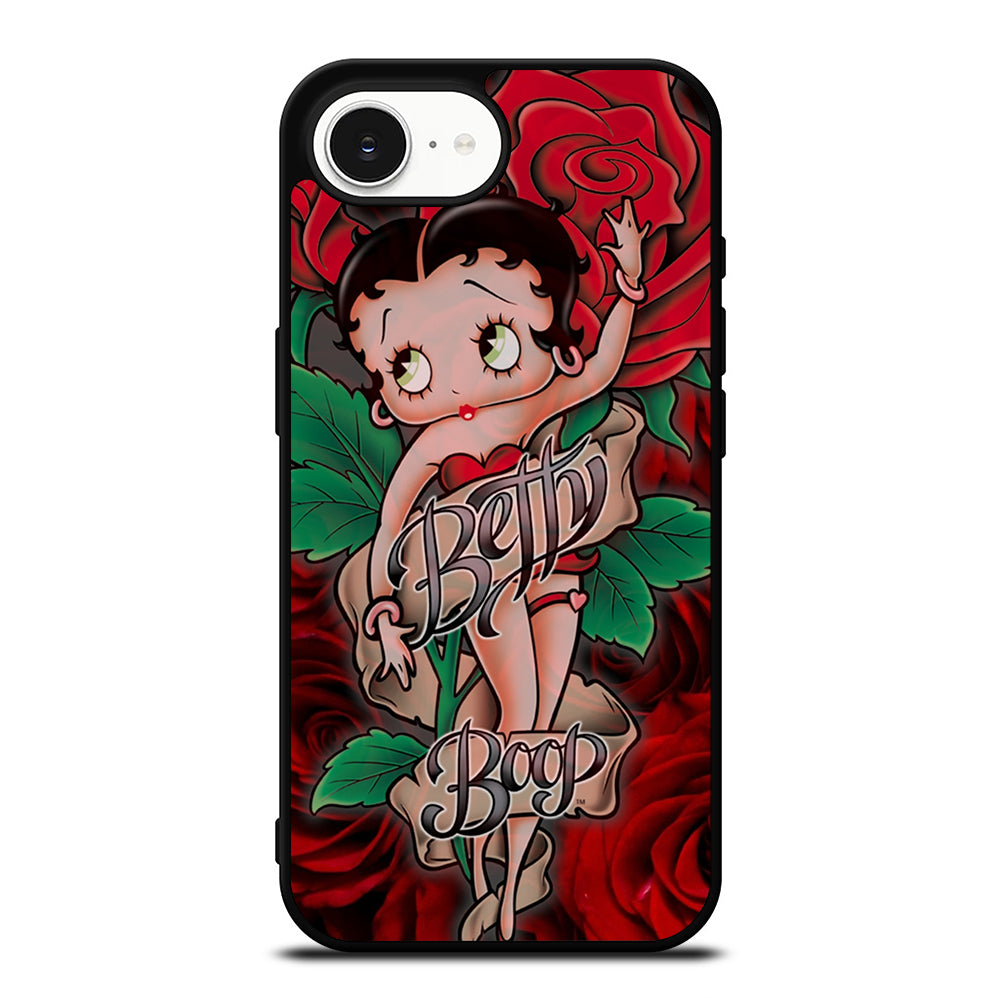 BETTY BOOP CARTOON FLOWER iPhone 16e Case Cover