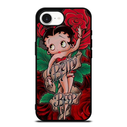 BETTY BOOP CARTOON FLOWER iPhone 16e Case Cover