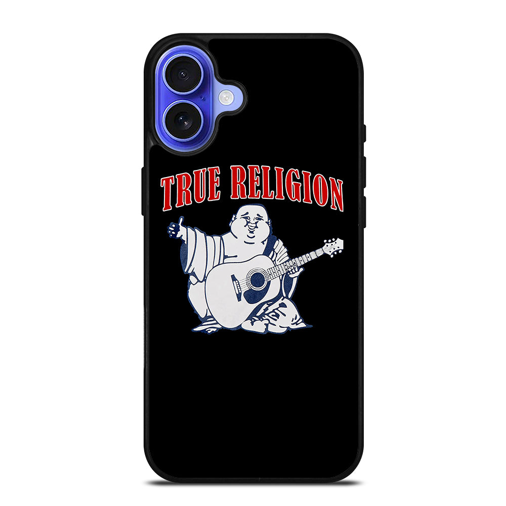 BIG BUDDHA TRUE RELIGION LOGO iPhone 16 Case Cover