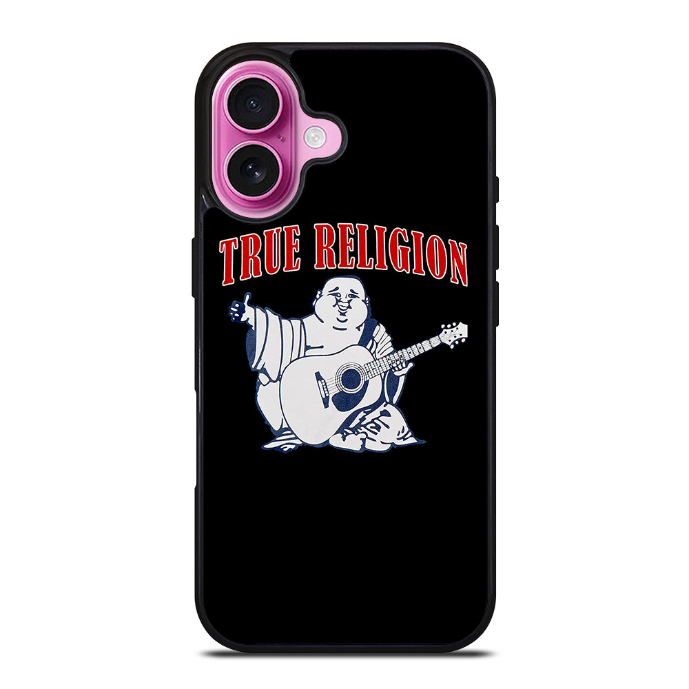 BIG BUDDHA TRUE RELIGION LOGO iPhone 16 Plus Case Cover