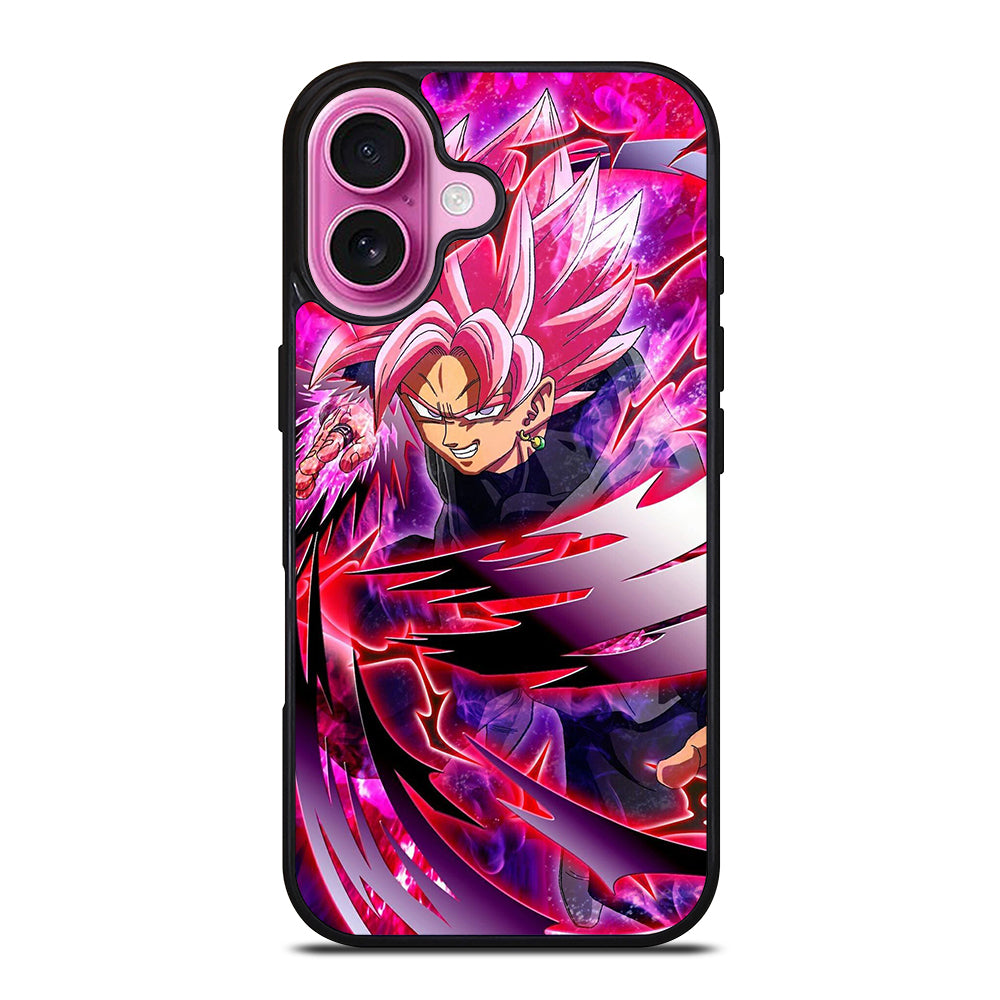 BLACK GOKU DRAGON BALL ANIME 2 iPhone 16 Plus Case Cover
