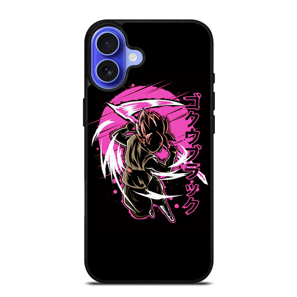 BLACK GOKU DRAGON BALL ANIME 3 iPhone 16 Case Cover