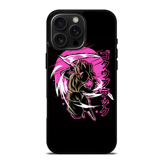 BLACK GOKU DRAGON BALL ANIME 3 iPhone 16 Pro Max Case Cover