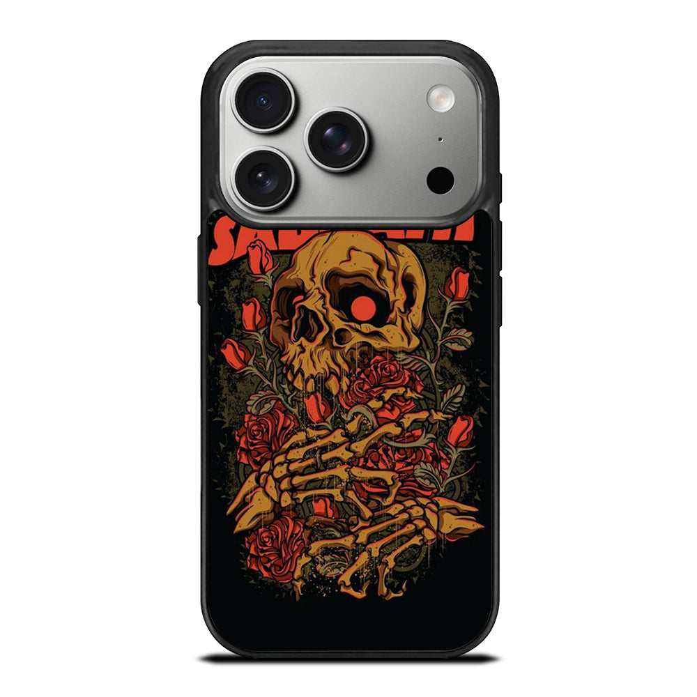 BLACK SABBATH SKULL ROSE LOGO iPhone 17 Pro Case Cover