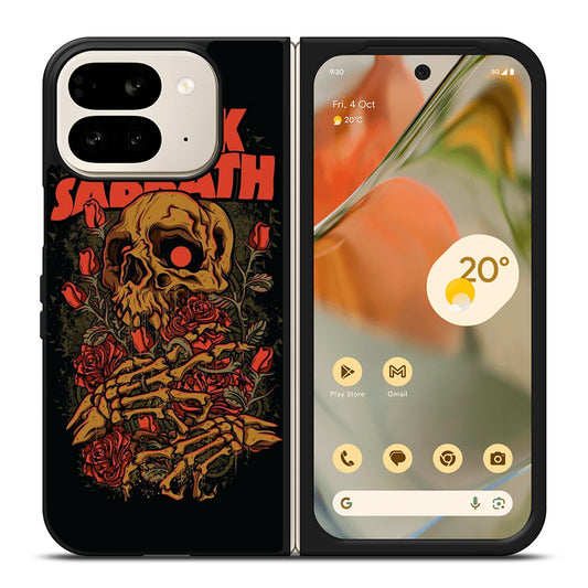 BLACK SABBATH SKULL ROSE LOGO Google Pixel 9 Pro Fold Case Cover