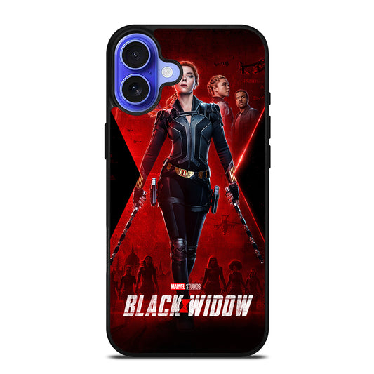 BLACK WIDOW SUPERHERO MARVEL 1 iPhone 16 Case Cover