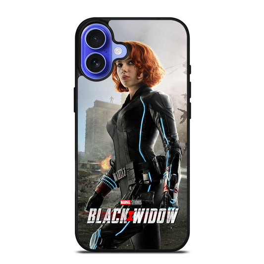 BLACK WIDOW SUPERHERO MARVEL 3 iPhone 16 Case Cover