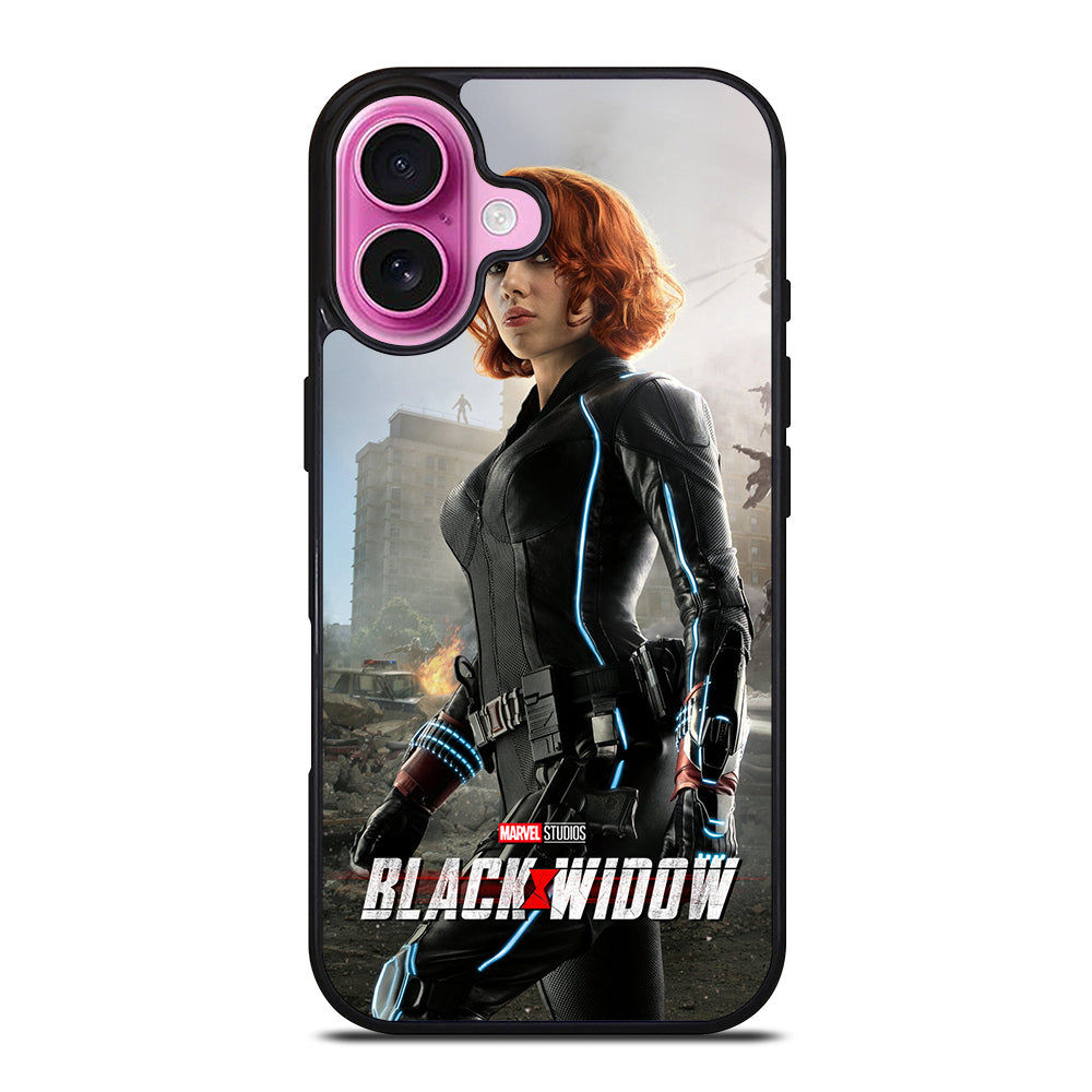 BLACK WIDOW SUPERHERO MARVEL 3 iPhone 16 Plus Case Cover