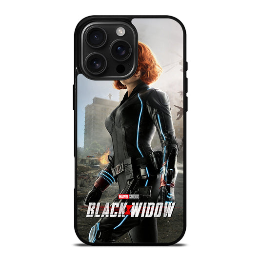 BLACK WIDOW SUPERHERO MARVEL 3 iPhone 16 Pro Max Case Cover