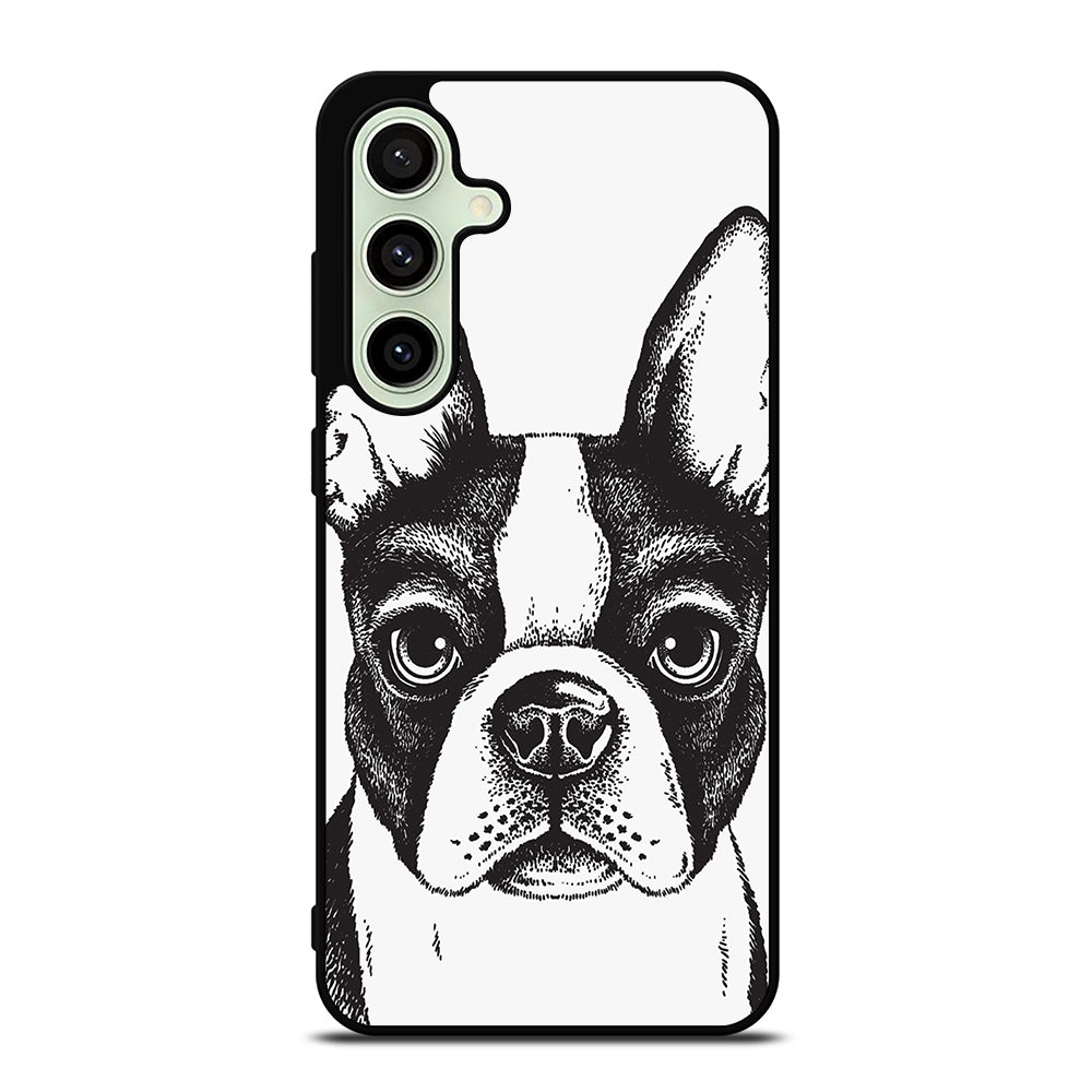 BOSTON TERRIER DOG ART Samsung Galaxy S24 FE Case Cover
