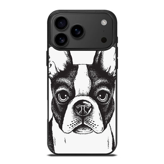 BOSTON TERRIER DOG ART iPhone 17 Pro Max Case Cover