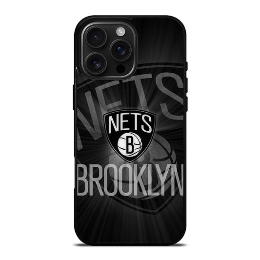 BROOKLYN NETS LOGO BASKETBALL 2 iPhone 16 Pro Max Case Cover