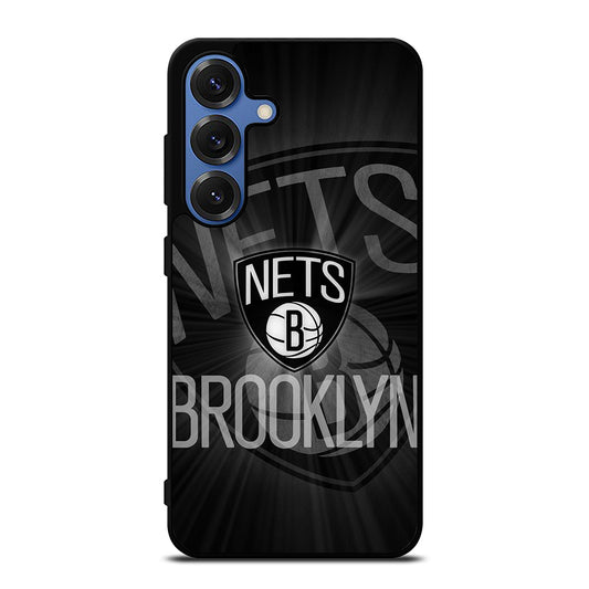 BROOKLYN NETS LOGO BASKETBALL 2 Samsung Galaxy S25 Case Cover