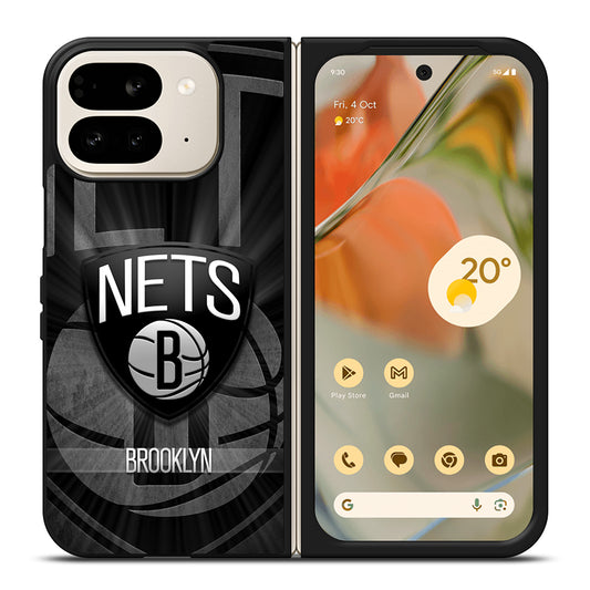 BROOKLYN NETS LOGO BASKETBALL Google Pixel 9 Pro Fold Case Cover