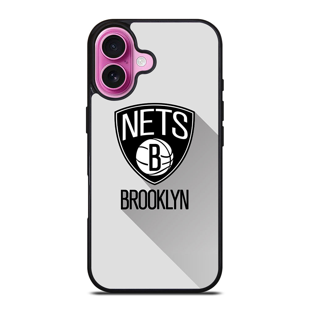 BROOKLYN NETS NBA ICON 3 iPhone 16 Plus Case Cover