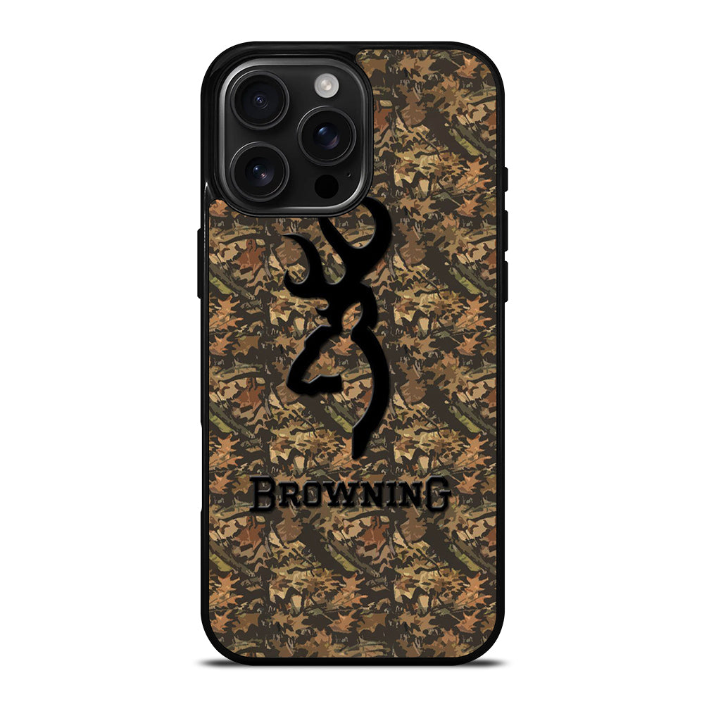 BROWNING DEER CAMO LOGO iPhone 16 Pro Max Case Cover