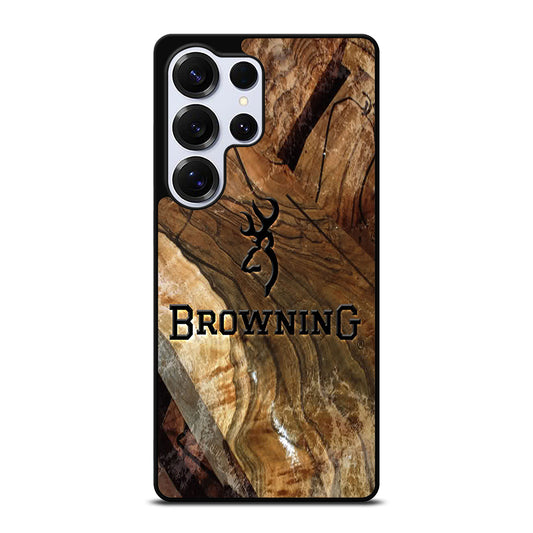 BROWNING DEER WOODEN LOGO Samsung Galaxy S26 Ultra Case Cover