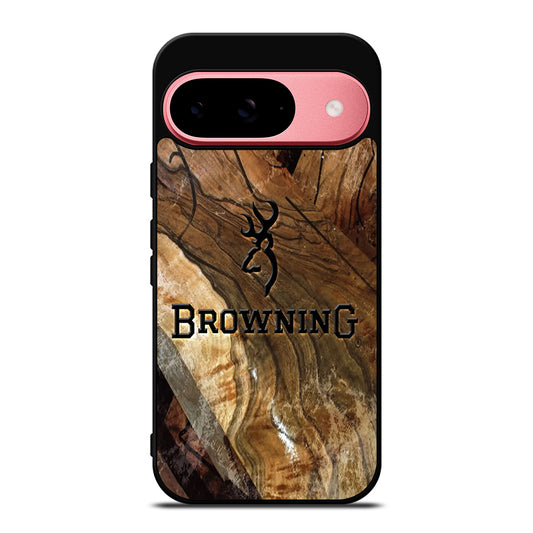 BROWNING DEER WOODEN LOGO Google Pixel 9 Case Cover