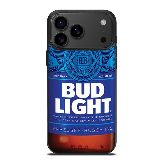 BUD LIGHT BEER BOTTLE iPhone 17 Pro Max Case Cover
