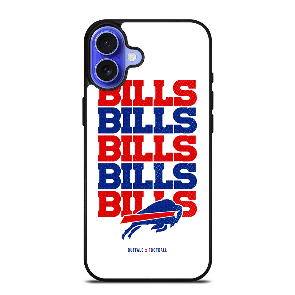 BUFFALO BILLS X FOOTBALL iPhone 16 Case Cover