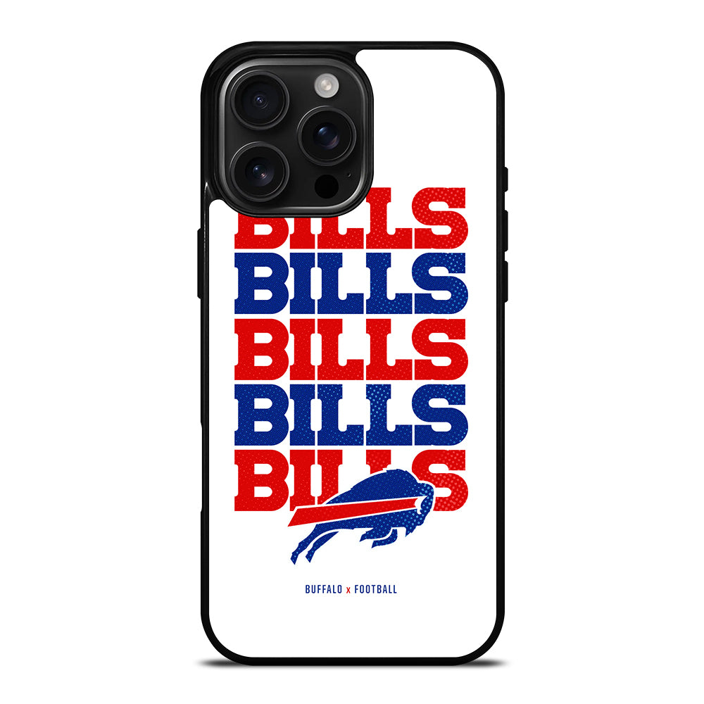 BUFFALO BILLS X FOOTBALL iPhone 16 Pro Max Case Cover