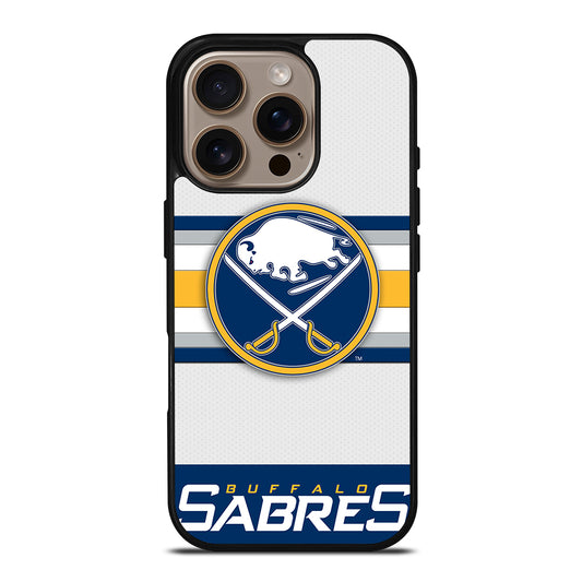 BUFFALO SABRES FOOTBALL LOGO 1 iPhone 16 Pro Case Cover